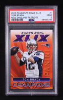 Tom Brady 2015 Patriots Panini Super Bowl XLIX Champions #1 (PSA 9) at PristineAuction.com