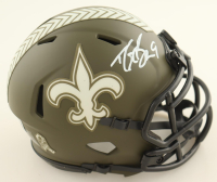 Drew Brees Signed Saints Salute To Service Alternate Speed Mini Helmet (Beckett) at PristineAuction.com
