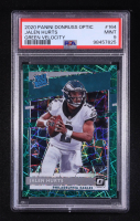 Jalen Hurts 2020 Donruss Optic Green Velocity #164 RR RC (PSA 9) at PristineAuction.com