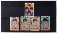 1964 "The Beatles" 5-Stamp Set at PristineAuction.com