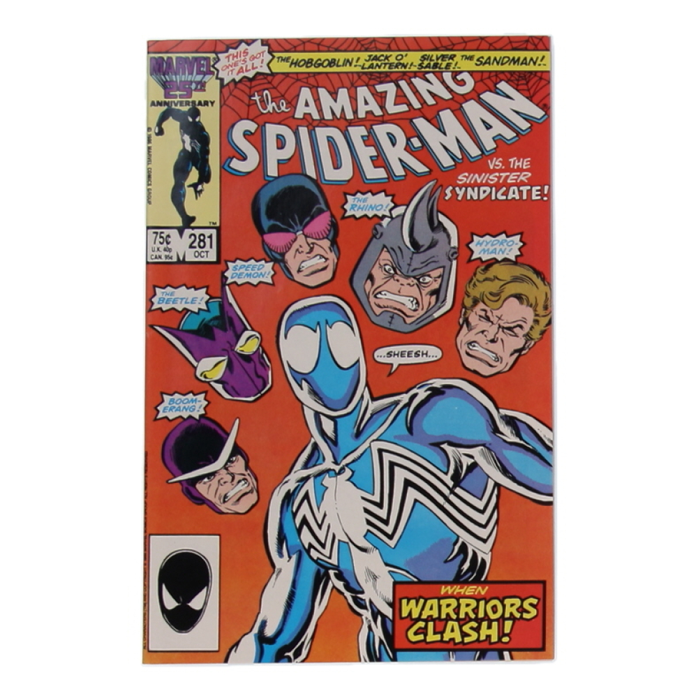 1986 "The Amazing Spider-Man" Issue #281 Marvel Comic Book at PristineAuction.com