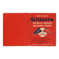 1954 Gillette World Series Record Booklet at PristineAuction.com