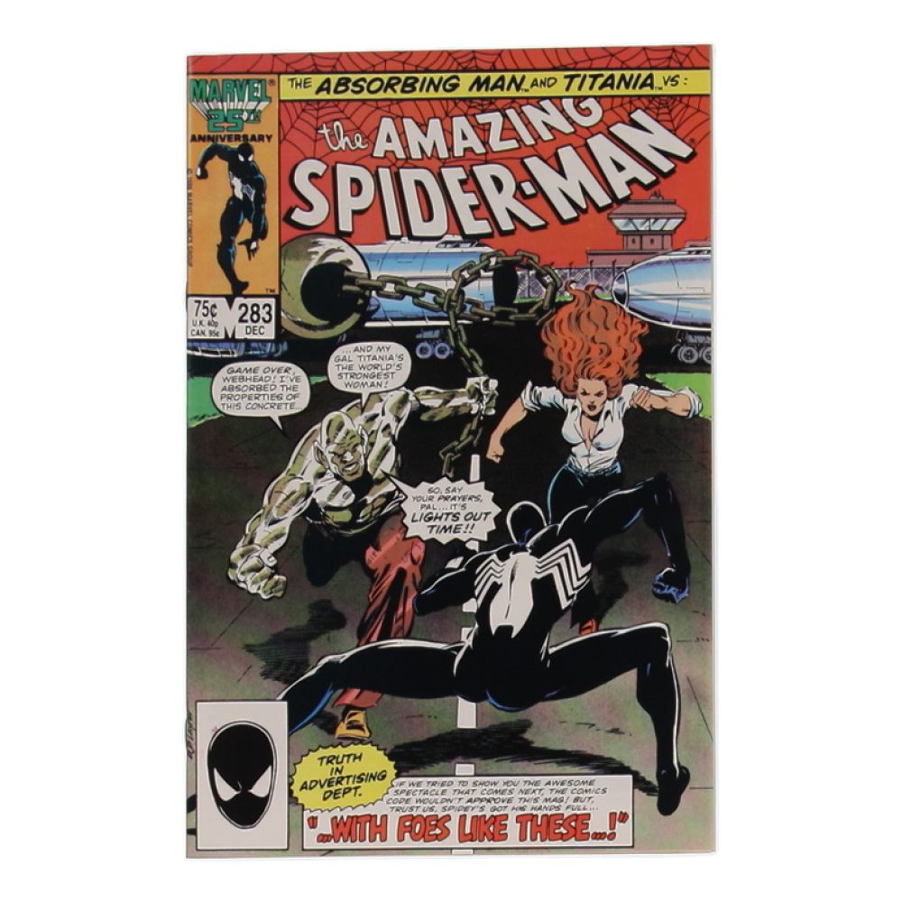 1986 "The Amazing Spider-Man" Issue #283 Marvel Comic Book at PristineAuction.com