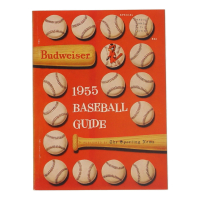 1955 Budweiser Baseball Guide Booklet at PristineAuction.com