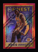 Magic Johnson 1995-96 Finest Refractors #252 with Coating at PristineAuction.com