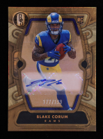 Blake Corum 2024 Panini Gold Standard Rookies Autographs #147 #177/199 RC at PristineAuction.com
