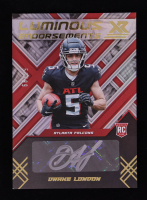 Drake London 2022 Panini XR Luminous Endorsements Autographs #7 RC #56/99 at PristineAuction.com