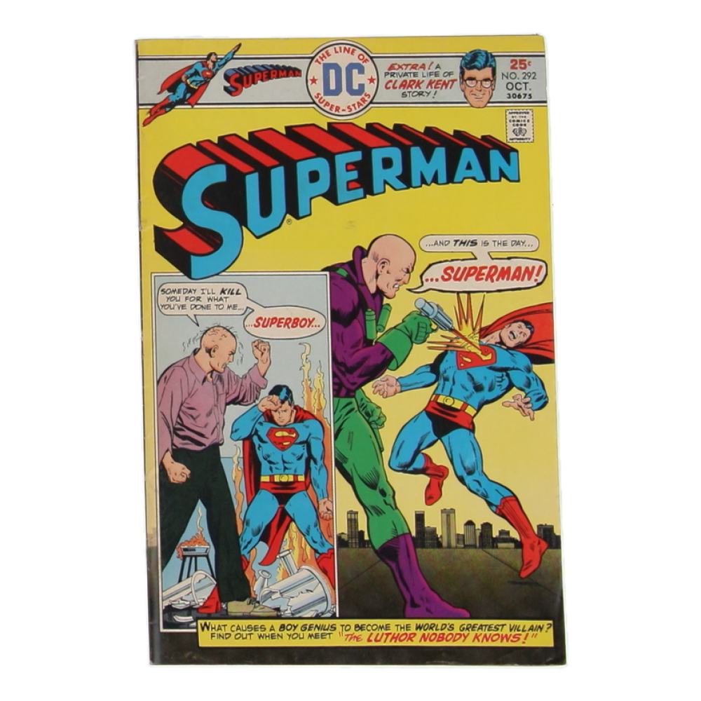 1975 "Superman" Issue #292 DC Comic Book at PristineAuction.com