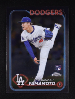 Yoshinobu Yamamoto 2024 Topps Chrome #18 RC at PristineAuction.com