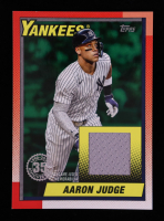 Aaron Judge 2025 Topps Update '90 Topps Relics Green #90RUAJ #15/99 at PristineAuction.com