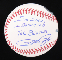 Pete Rose Signed OML Baseball Inscribed "I'm Sorry I Broke Up the Beatles" (Beckett) at PristineAuction.com