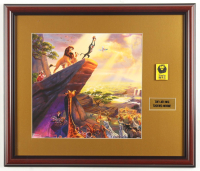 "The Lion King" Thomas Kinkade Custom Framed Art Print Display With China Release Pin at PristineAuction.com