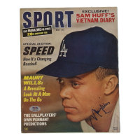 Maury Wills Signed 1966 Sport Magazine (PSA) at PristineAuction.com
