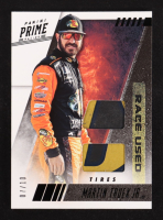 Martin Truex Jr. 2019 Panini Prime Race Used Duals Tires Black #28 #07/10 at PristineAuction.com
