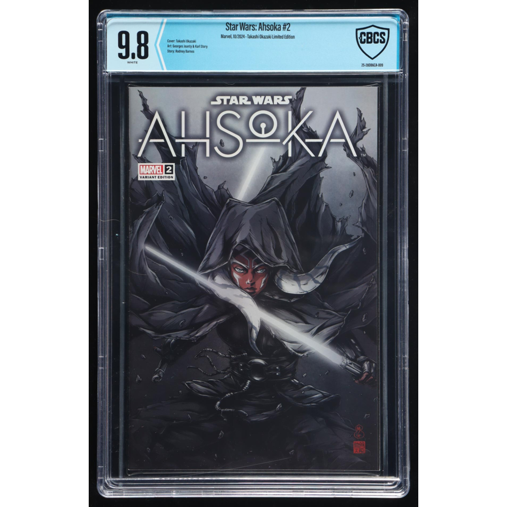 2024 "Star Wars: Ahsoka" Issue #2 Marvel Comic Book (CBCS 9.8) at PristineAuction.com