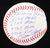 Pete Rose Signed OML Baseball Inscribed "Favorite Players 3 The Bab, 6 The Man, 7 The Mick, 9 The Kid" (Beckett) at PristineAuction.com