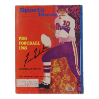 Fran Tarkenton Signed 1965 Sports Illustrated Magazine (PSA) at PristineAuction.com