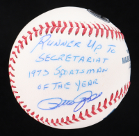 Pete Rose Signed OML Baseball Inscribed "Runner Up To Secretariat 1973 Sportman of the Year " (Beckett) at PristineAuction.com