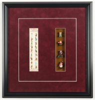 1960 Disney Custom Framed Ceramic Figurine Display With Character List at PristineAuction.com
