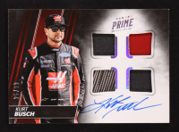 Kurt Busch 2018 Panini Prime Quad Material Autographs #1 #25/99 at PristineAuction.com