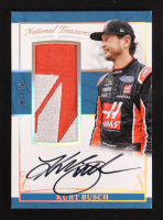 Kurt Busch 2017 Panini National Treasures Jumbo Firesuit Signatures Holo Gold #11 #01/10 at PristineAuction.com