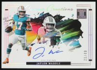 Jaylen Waddle 2024 Panini Impeccable Canvas Creations Signatures Silver #7 #21/49 at PristineAuction.com