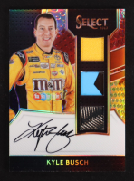 Kyle Busch 2017 Select Signature Swatches Triple Prizms Tie Dye #18 #16/24 at PristineAuction.com