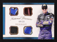 David Ragan 2017 Panini National Treasures Quad Material Signatures Holo Gold #1 #04/10 at PristineAuction.com
