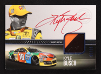 Kyle Busch 2013 Press Pass Redline Relic Autographs Blue #RRSEKYB #09/10 at PristineAuction.com