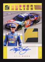 Kyle Busch 2018 Donruss Rubber Relic Signatures Holo Gold #12 #06/25 at PristineAuction.com