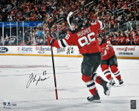 Jack Hughes Signed Devils 16x20 Photo (Fanatics) at PristineAuction.com