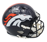 Terrell Davis Signed Broncos Full-Size Authentic On-Field Speed Helmet Inscribed "Bronco 4 Life" (Radtke) at PristineAuction.com