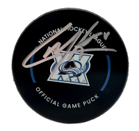 Cale Makar Signed Avalanche 30th Anniversary Official Game Puck (Fanatics) at PristineAuction.com