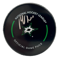 Miro Heiskanen Signed Stars Official Game Puck (Beckett) at PristineAuction.com