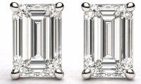 1.87 Carats Lab Grown Diamond Stud Earrings E, VS2 | $3,400 Estimated Retail Value (UGL & IGI Certs) | Brand New at PristineAuction.com
