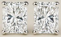 2.97 Carats Lab Grown Diamond Stud Earrings D, VS2 | $5,000 Estimated Retail Value (UGL & IGI Certs) | Brand New at PristineAuction.com