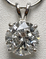 3.01 Carats Lab Grown Diamond Pendant F, VS2 | $5,000 Estimated Retail Value (UGL & IGI Certs) | Brand New at PristineAuction.com