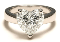 3.01 Carats Lab Grown Diamond Ring D, VS2 | $5,200 Estimated Retail Value (UGL & IGI Certs) | Heart Cut | Brand New at PristineAuction.com