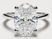 3.93 Carats Lab Grown Diamond Ring G, VS2 | $6,500 Estimated Retail Value (UGL & IGI Certs) | Oval Cut | Brand New at PristineAuction.com