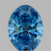 .30 Carats Lab Grown Diamond Loose Fancy Vivid Blue, SI1 (IGI Cert) at PristineAuction.com