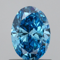 .75 Carats Lab Grown Diamond Loose Fancy Vivid Blue, VS1 (IGI Cert) at PristineAuction.com