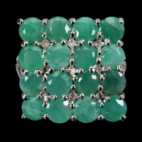 5.00 Carats Natural Emerald Ring | $2,800 Estimated Retail Value (UGL Cert) | Brand New at PristineAuction.com