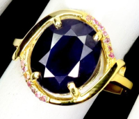 5.10 Carats Natural Sapphire & Ruby Ring | $2,700 Estimated Retail Value (UGL Cert) | Brand New at PristineAuction.com