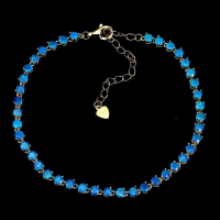 3.00 Carats Natural Blue Opal Bracelet | $1,400 Estimated Retail Value (UGL Cert) | Brand New at PristineAuction.com