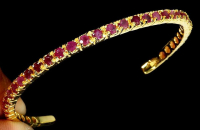 5.50 Carats Natural Ruby Bracelet | $2,200 Estimated Retail Value (UGL Cert) | Brand New at PristineAuction.com