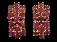 9.00 Carats Natural Ruby Earrings | $2,200 Estimated Retail Value (UGL Cert) | Brand New at PristineAuction.com