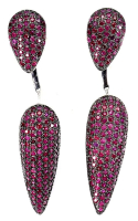 $2,200 Estimated Retail Value (UGL Cert) | 3.00 Carats Natural Ruby Earrings | Brand New at PristineAuction.com
