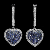 2.70 Carats Natural Sapphire Earrings | $1,900 Estimated Retail Value (UGL Cert) | Brand New at PristineAuction.com
