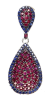 1.65 Carats Natural Ruby & Sapphire Pendant | $980 Estimated Retail Value (UGL Cert) | Brand New at PristineAuction.com