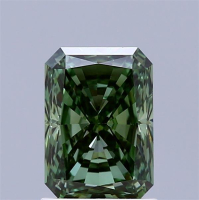 1.50 Carats Lab Grown Diamond Loose Fancy Vivid Green, SI1 | $3,000 Estimated Retail Value (UGL & IGI Certs) at PristineAuction.com
